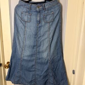 Denim/chambray Women's maxi Skirt